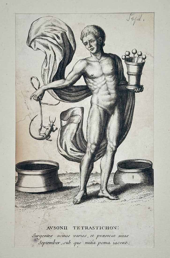 Frederick de Wit – Allegory of September – Engraving (17th Century) (1 of 2)