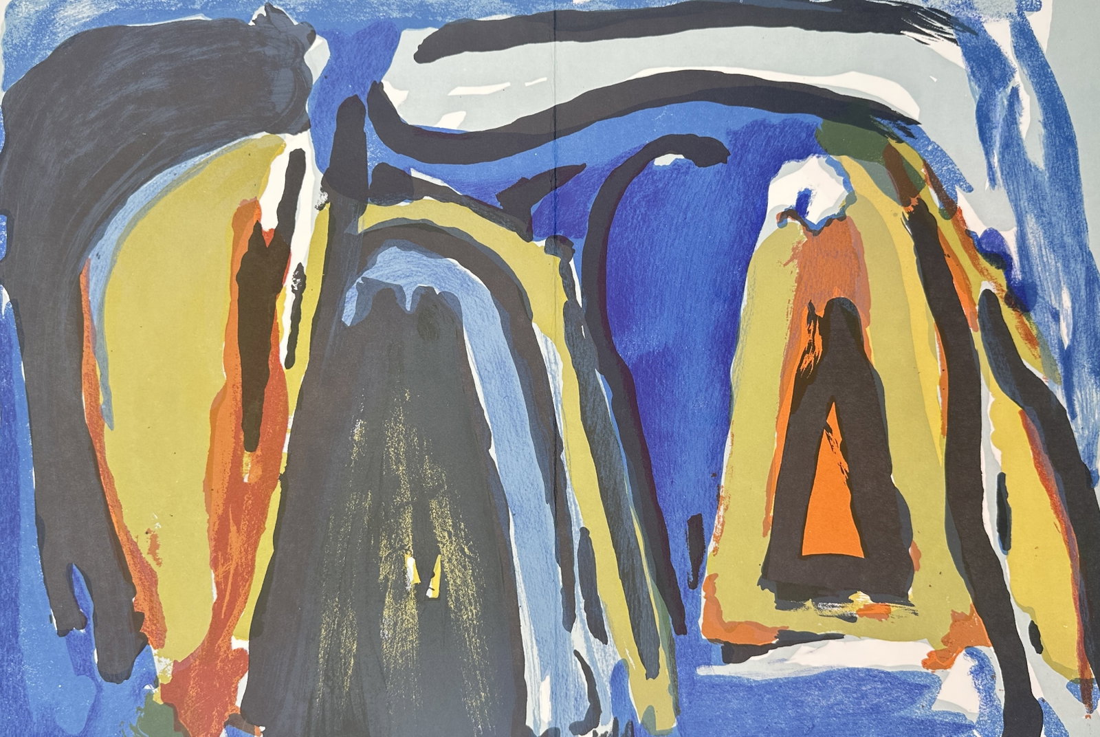 Bram van Velde – Abstract Composition – Original lithograph (20th Century) (1 of 3)