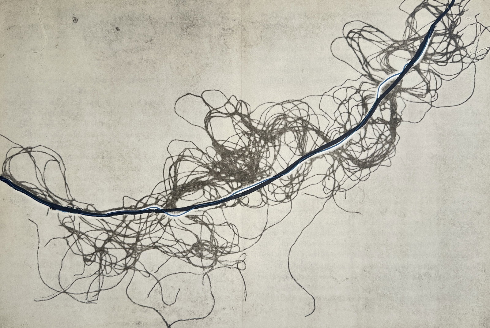 François Fiedler – Tangle of Lines – Original lithograph (20th Century) (1 of 3)