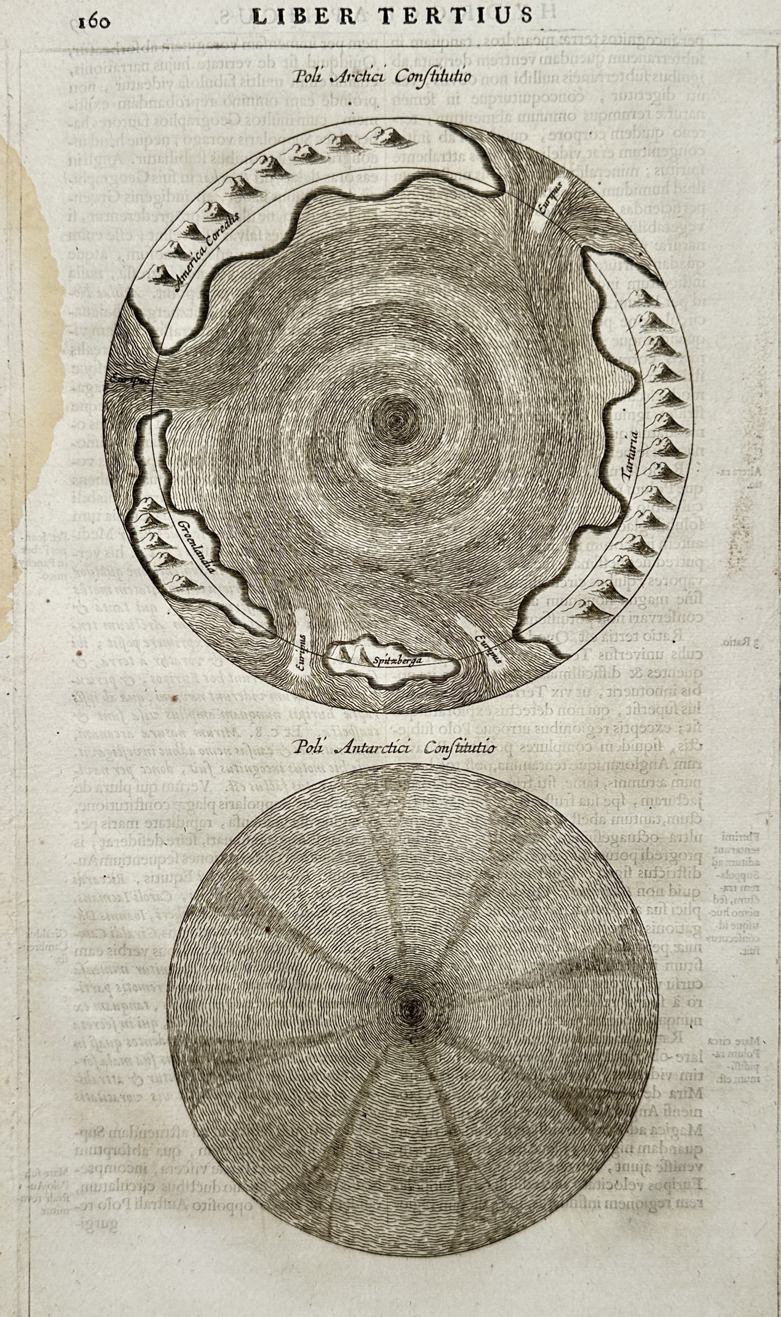 Athanasius Kircher – View of the Arctic and Antarctic Poles – Polar Regions – Engraving (1 of 3)