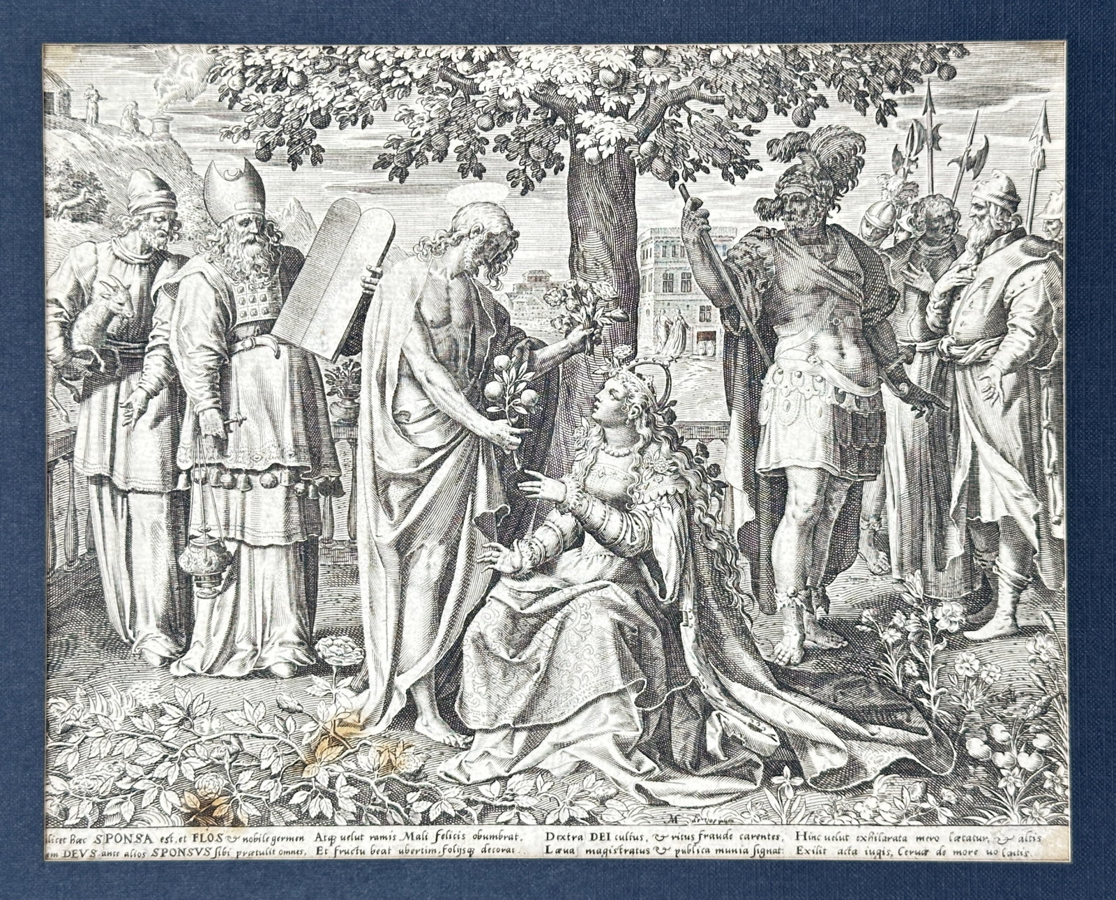 Marten de Vos – Allegory of the Church – Engraving (16th Century) (1 of 3)