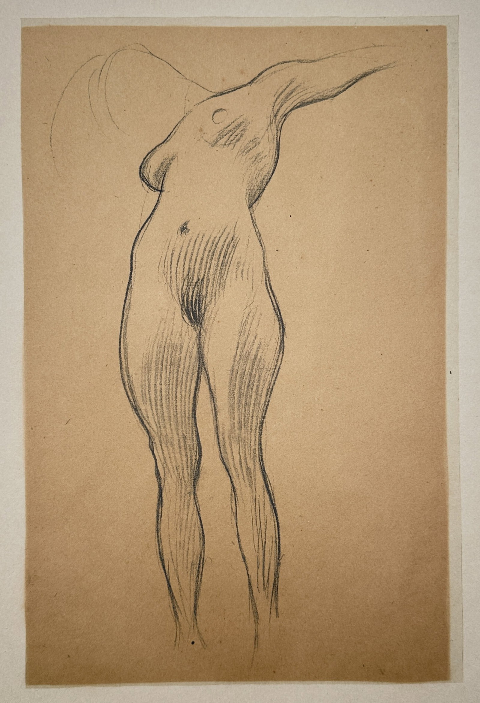 Gustav Klimt,after – Standing Female Nude – Offset Lithograph (20th Century) (1 of 3)