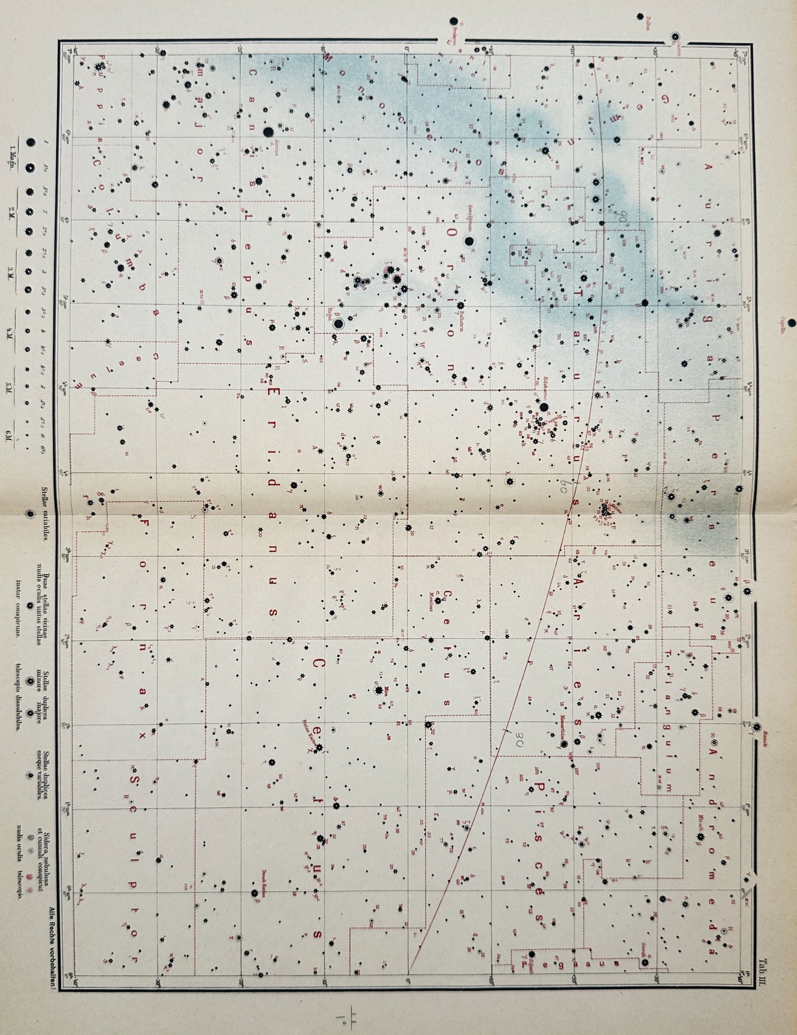 Dr. Edmund Weiss – Map of the Northern and Southern Constellations – Germany – Lithograph (1 of 3)