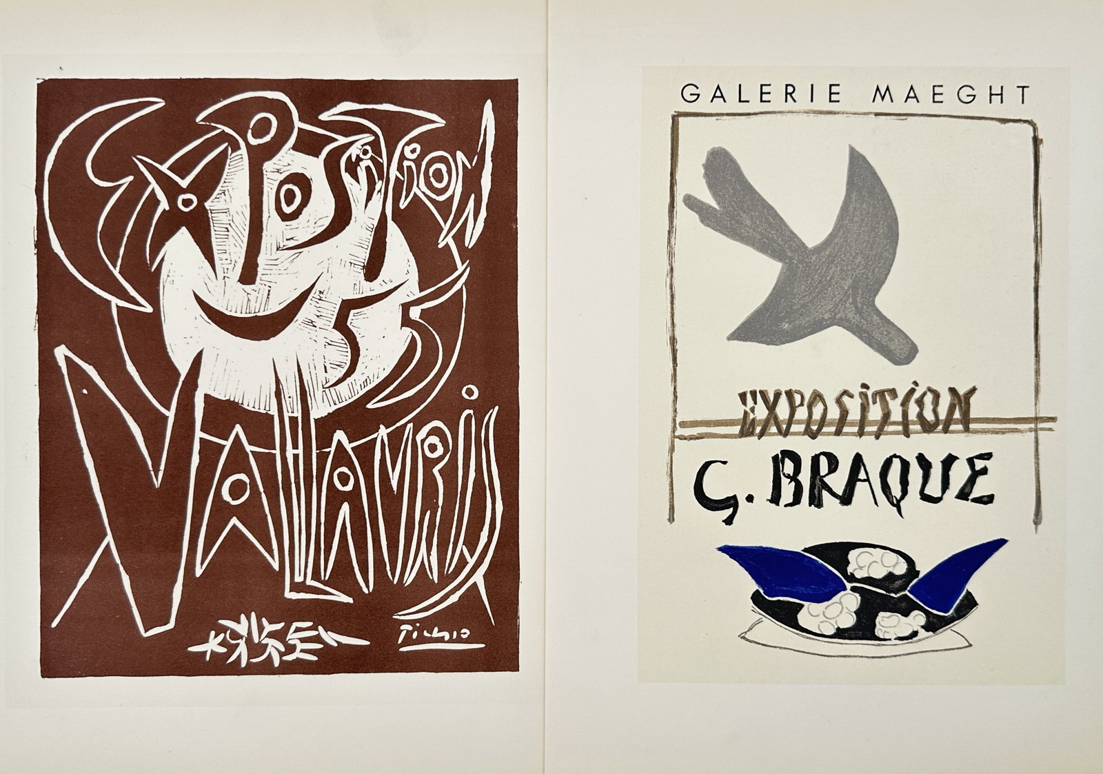 Georges Braque and Pablo Picasso – Set of 2: Studies of Modern Exhibition Posters – Offset (1 of 2)