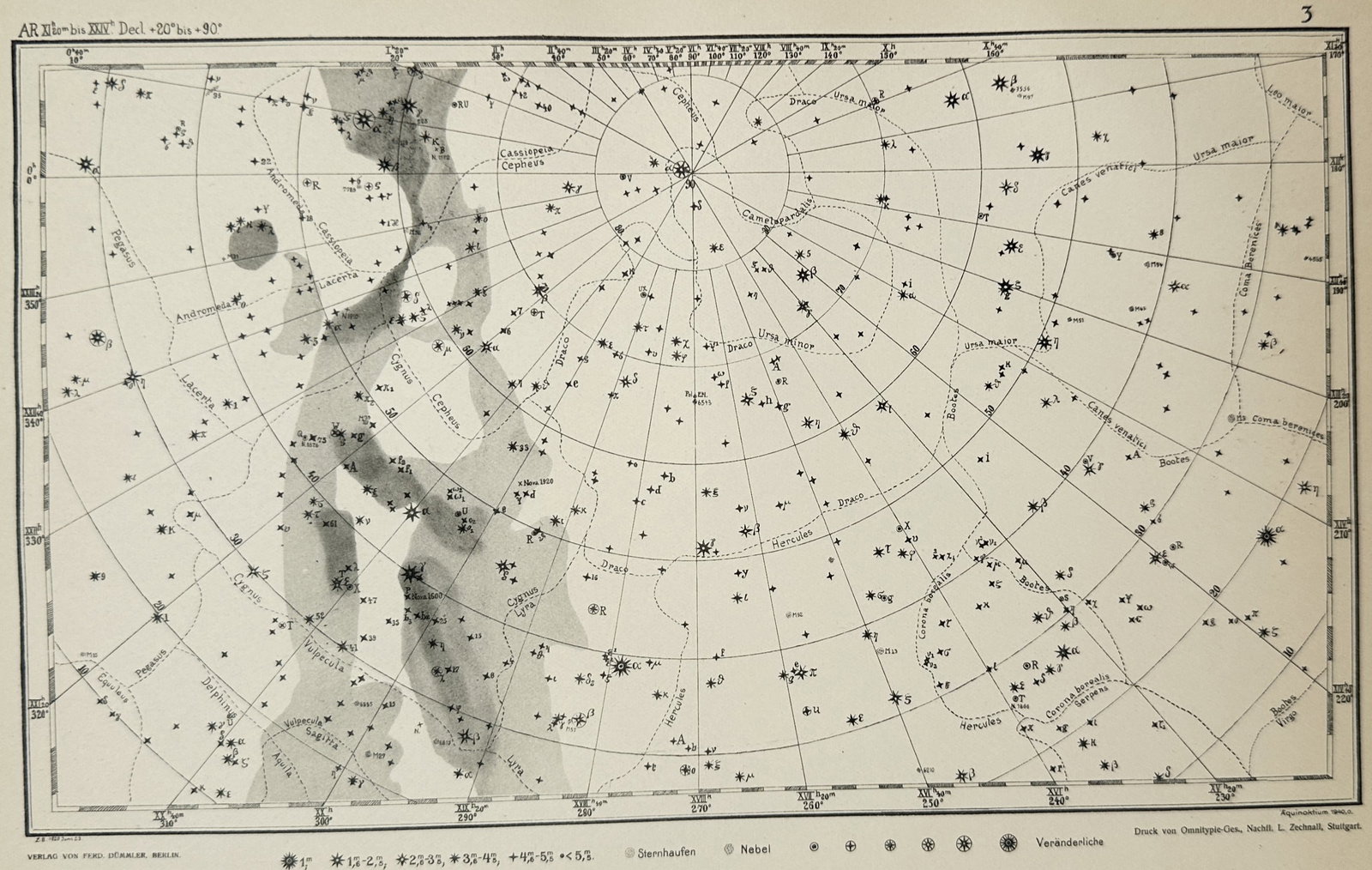 Dr. Edmund Weiss – Celestial Chart of the Southern Constellations – Lithograph (19th Century) (1 of 3)