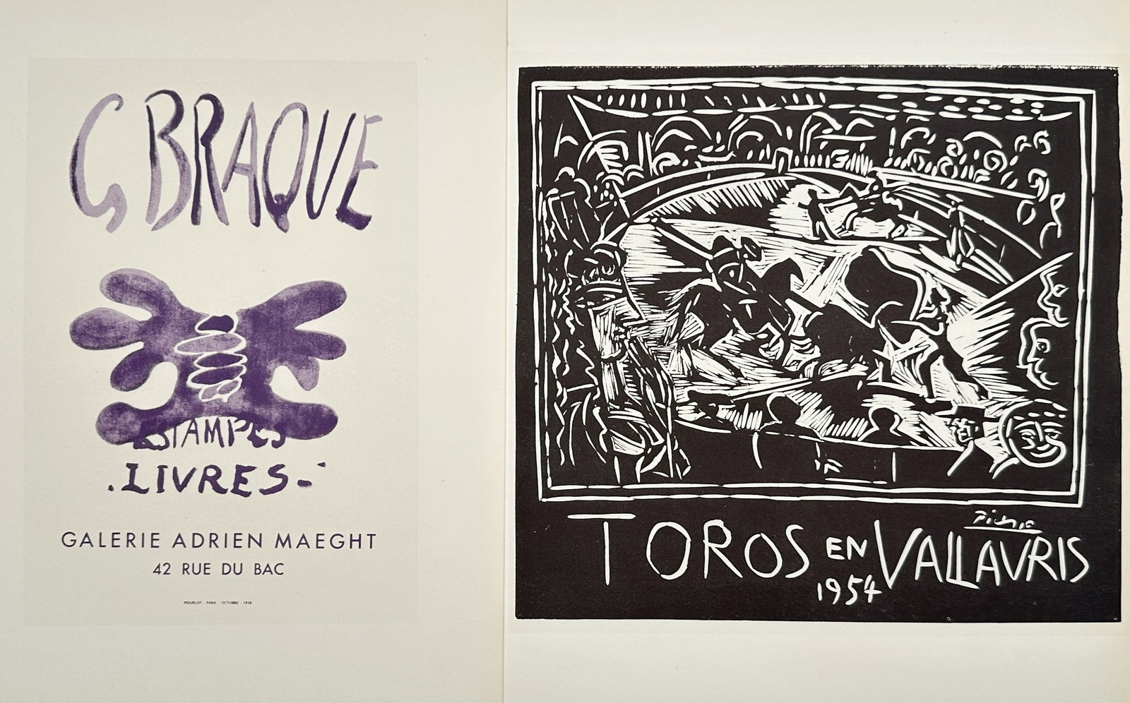 Georges Braque and Pablo Picasso, after – Exhibition Posters – Offset prints (20th Century) (1 of 2)