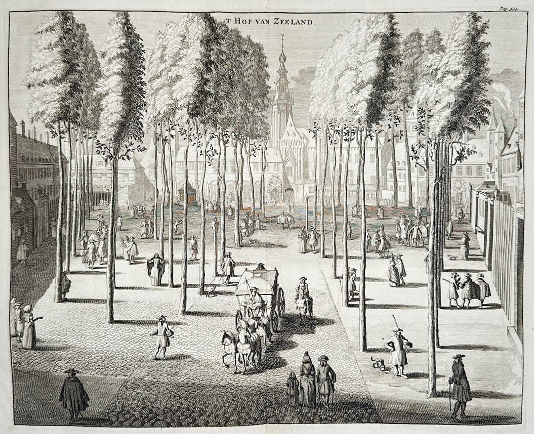 Cornelis de Bruyn – The Court of Zeeland – Engraving (18th Century) (1 of 3)