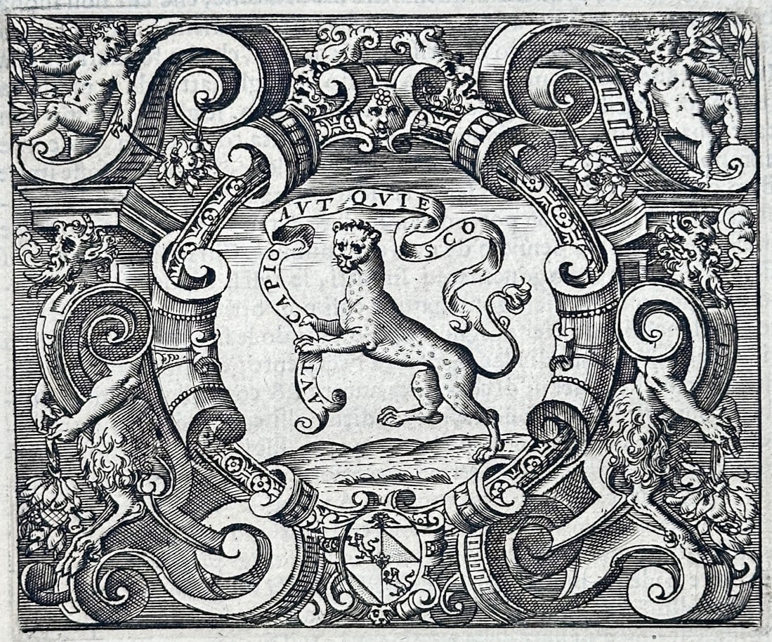 Girolamo Ruscelli – Impresa of Iacomo Soranzo – Engraving (1566) (1 of 3)