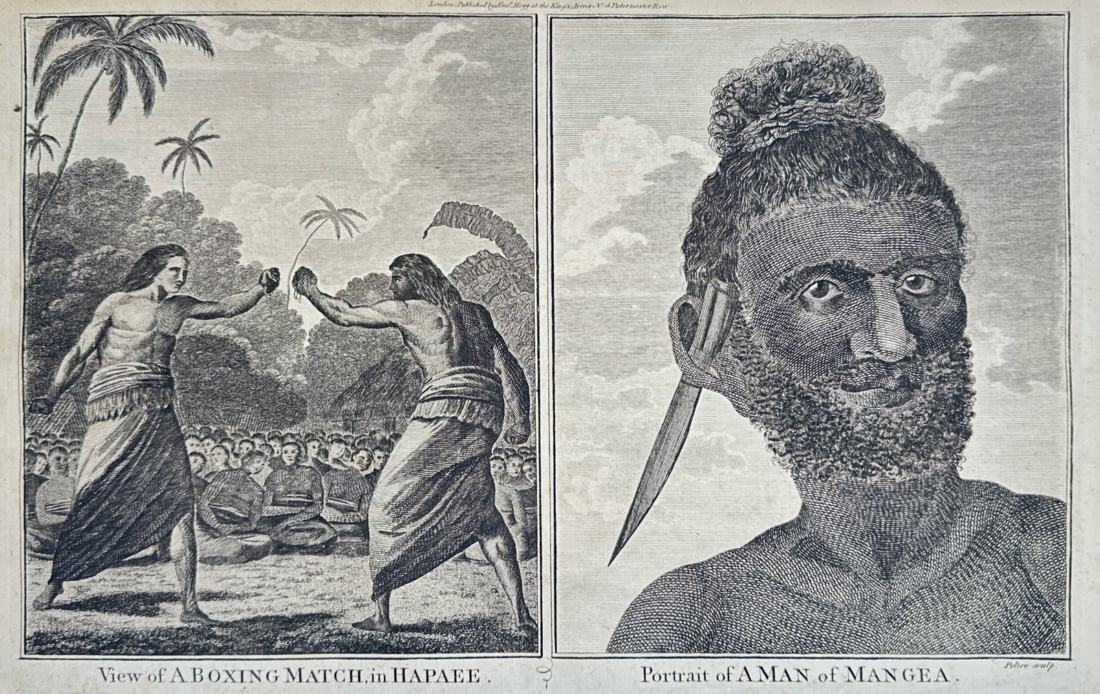 Alexander Hogg – Set of 2 Studies: Boxing Match in Hapaee and Portrait of a Man of Mangea (1 of 2)