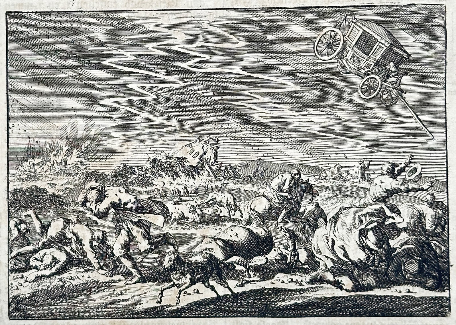 Johann Ludwig Gottfried – Celestial Phenomena and Natural Disasters – Engraving (17th Century) (1 of 3)