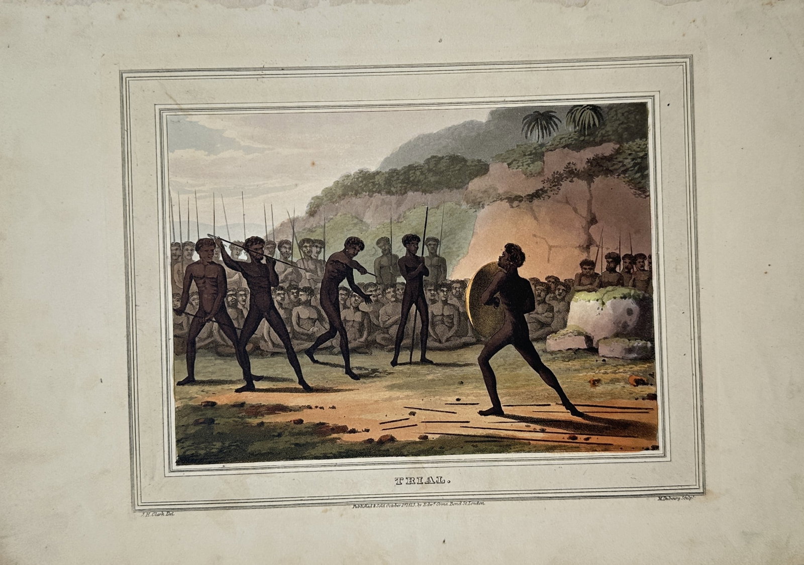 John Heaviside Clark – Trial – Aquatint (1813) (1 of 2)