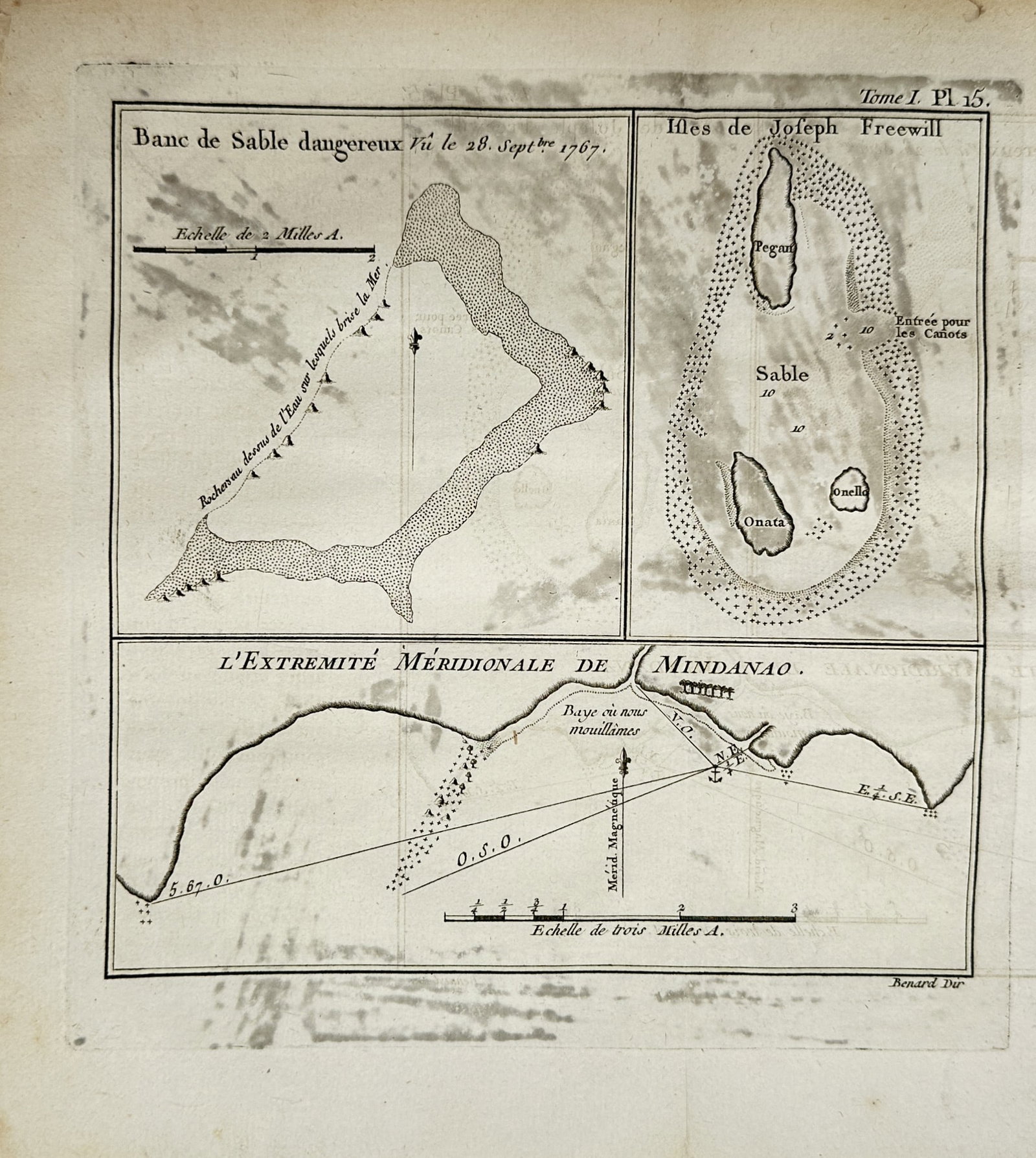 Jacques-Nicolas Bellin – Map of Mindanao and the Joseph Freewill Islands – Philippines – (1 of 2)