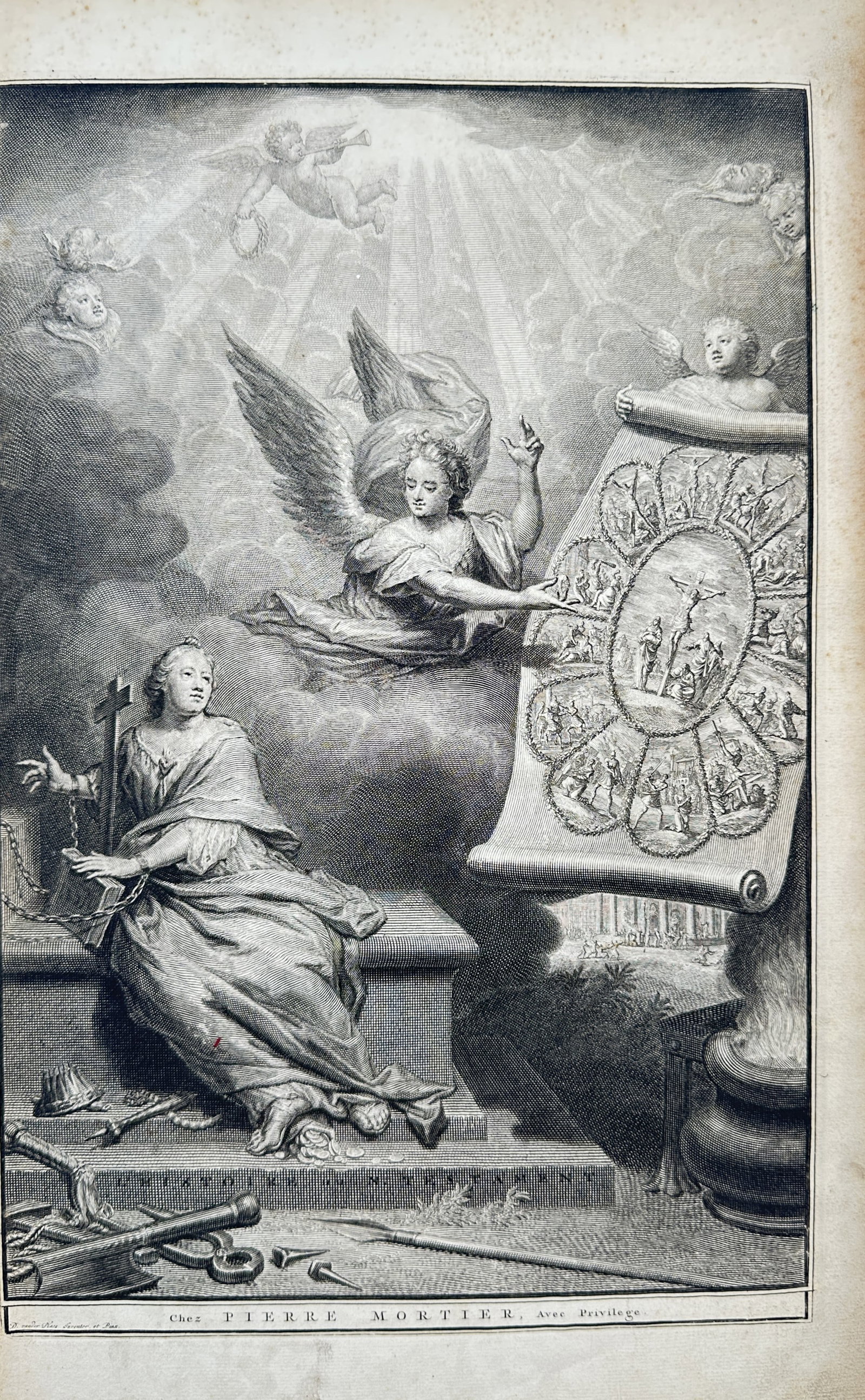 Jan Goeree – Allegory of the New Testament – Engraving (18th Century) (1 of 2)