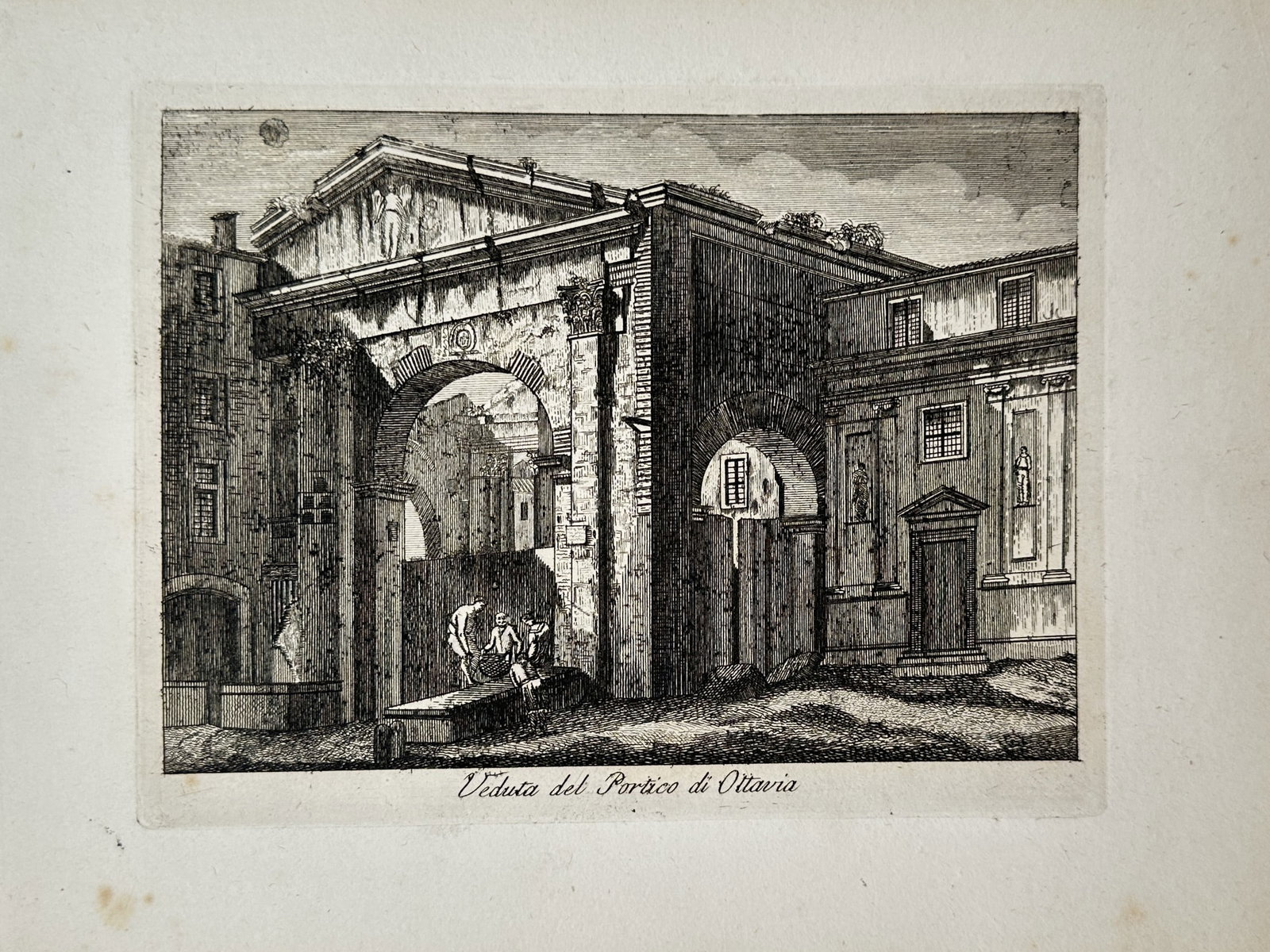 Pietro Parboni – Allegorical Vision of the New Testament – Engraving (19th Century) (1 of 2)