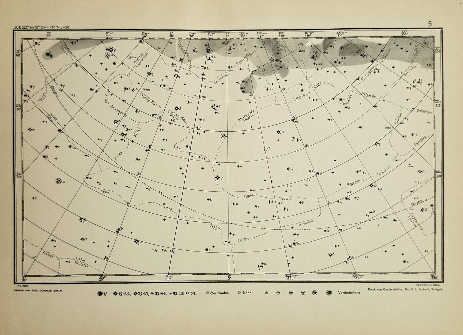 Amédée Guillemin – Northern Celestial Constellations Chart – Lithograph (19th Century) (1 of 2)