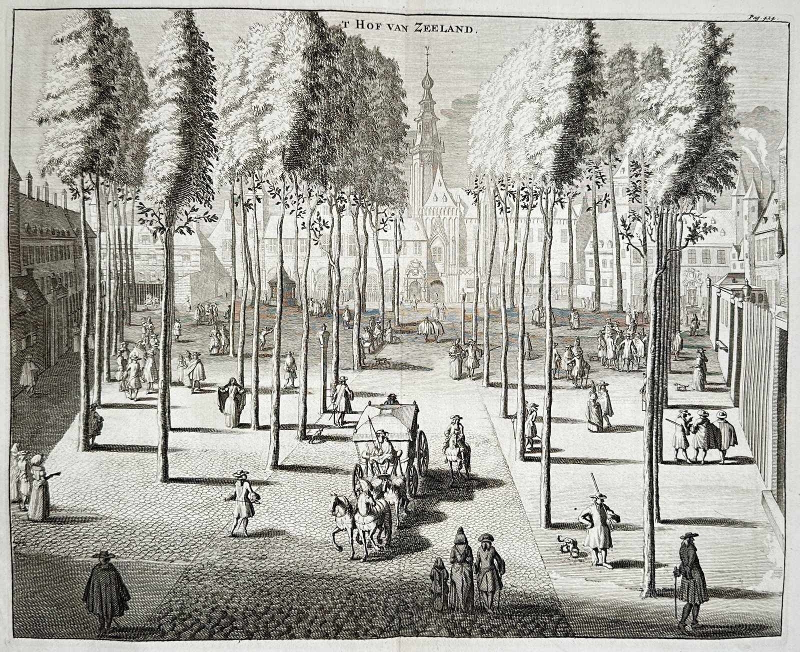 Mattheus Smallegange – The Court of Zeeland – Engraving (17th Century) (1 of 3)