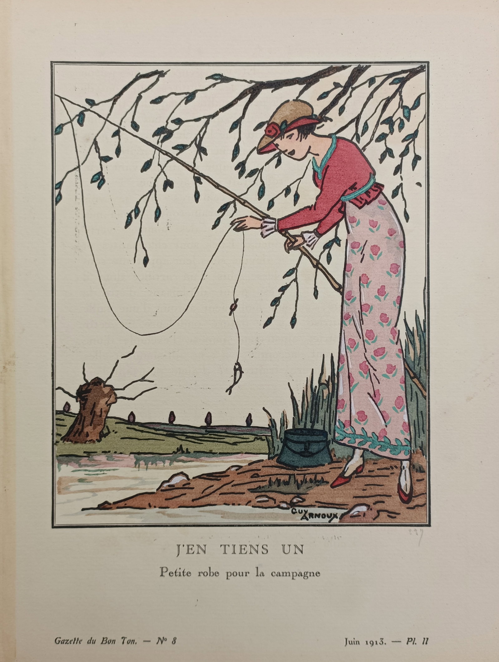 Guy Arnoux – I've Got One: Country Dress – Pochoir Print (1913) (1 of 2)