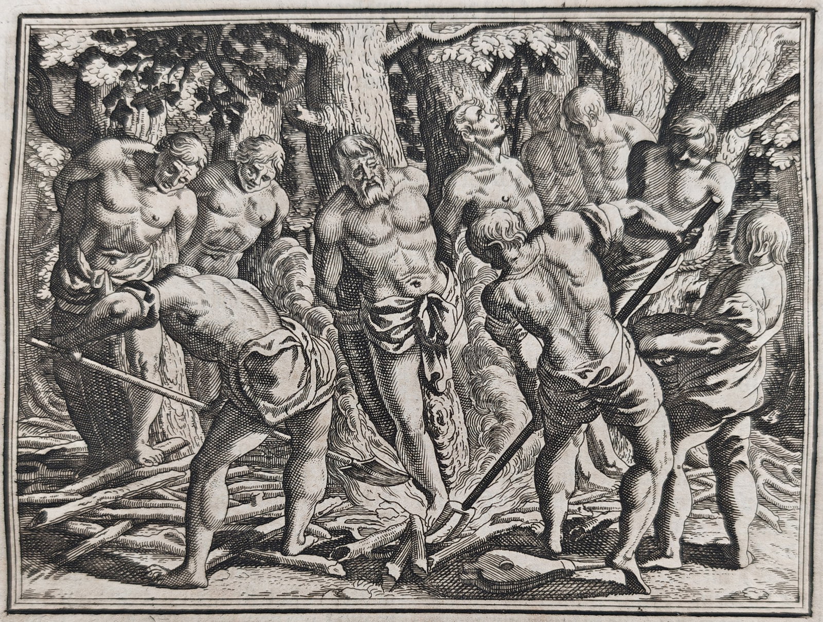 Johann Ludwig Gottfried – The Destruction of the Golden Eagle – Engraving (17th Century) (1 of 3)