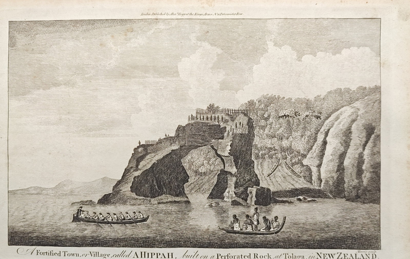 Alexander Hogg – A Fortified Town, or Village, Called a Hippah, Built on a Perforated Rock (1 of 2)