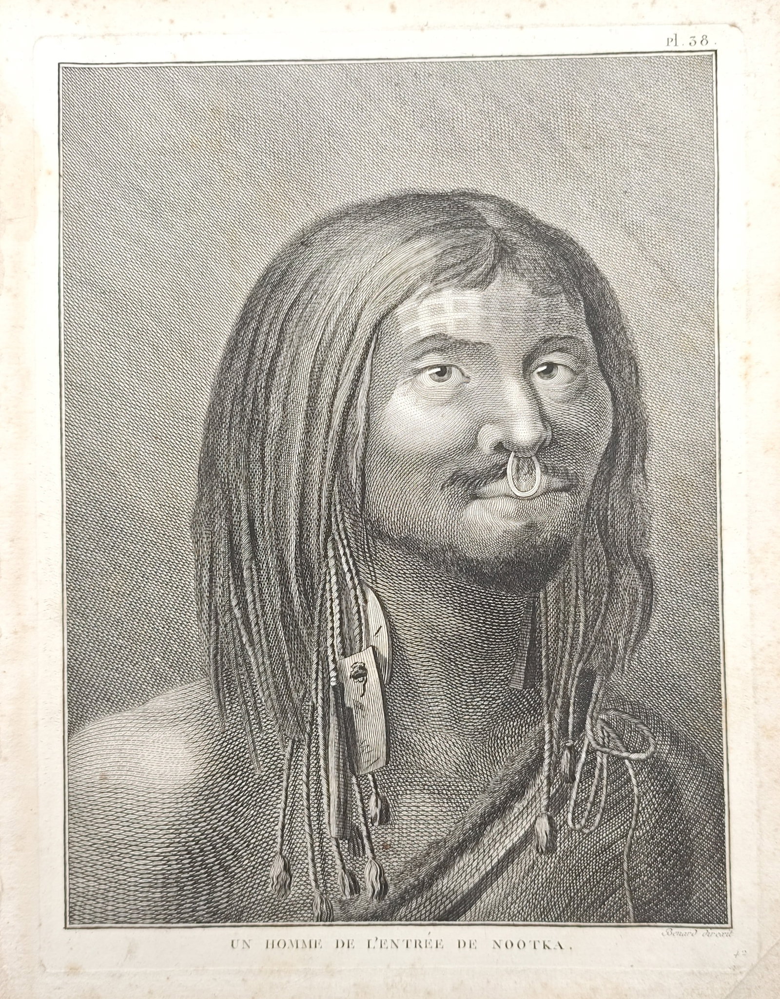 John Webber – A Man of Nootka Sound – Engraving (1785) (1 of 2)