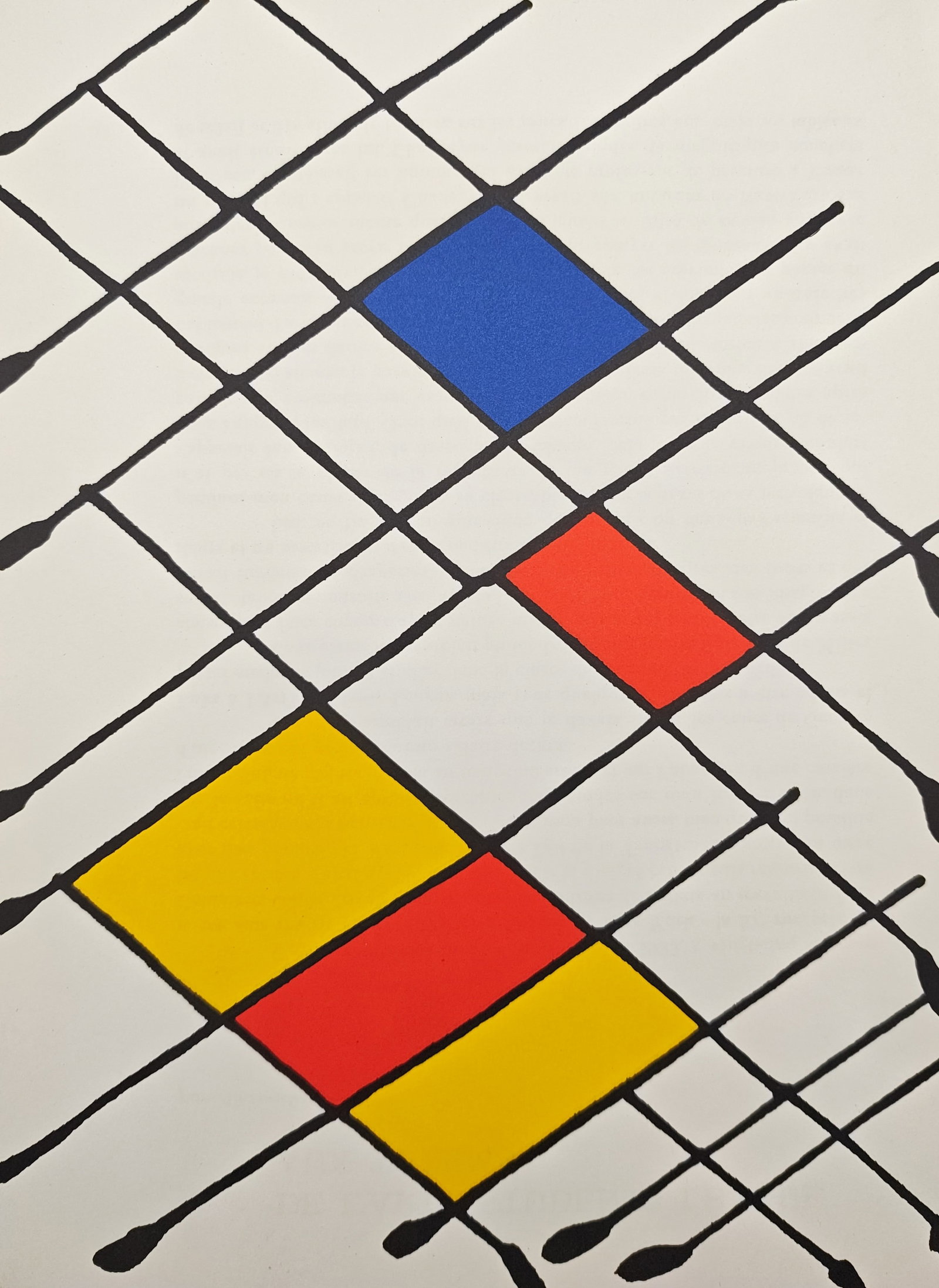 Alexander Calder, after – Geometric Composition with Primary Colors – Offset lithograph (1 of 2)