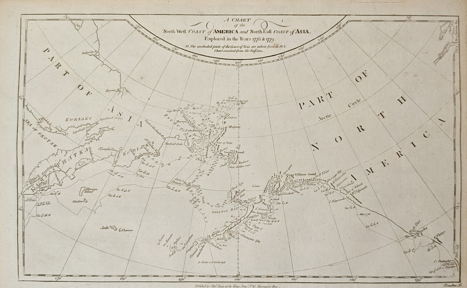 Alexander Hogg – Map of the North West Coast of America and North East Coast of Asia – Engraving (1 of 2)