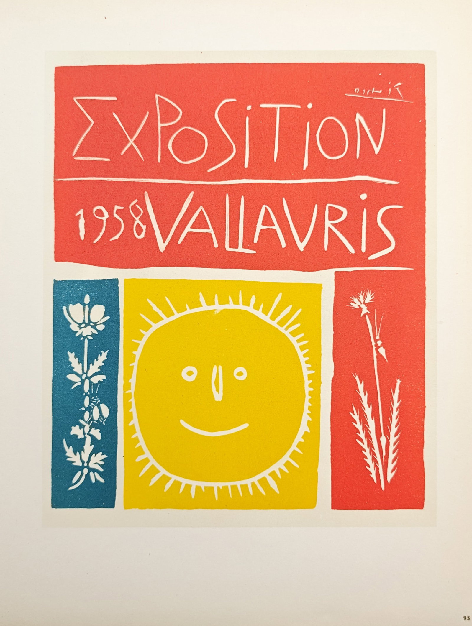 Pablo Picasso,after – Exposition 1958 Vallauris – Offset lithograph (20th Century) (1 of 2)