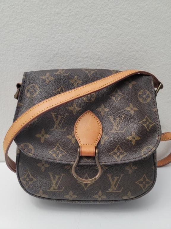 AUTHENTIC LOUIS VUITTON BAG: Authentic Auth Louis Vuitton Vintage Monogram Saint Cloud PM Shoulder Bag. Pre-owned Department: unisex.Style: shoulder bag Exterior Color: Brown Exterior Material: PVC. Approximate Size (inches (cm))