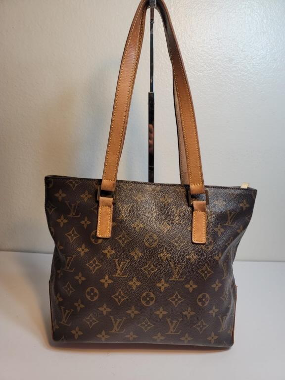 Authentic Louis Vuitton Bag ( with certificate): Authentic Louis Vuitton LV Tote Bag Cabas Mezzo Brown Monogram condition: Pre-Owned