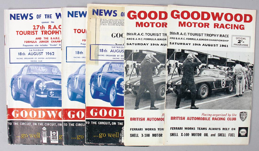 Mixed lot of 5 programmes, among them 2x Goodwood Motor (1 of 1)