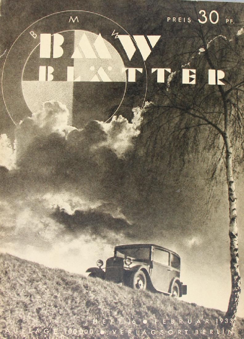 Magazine "BMW BlÃ¤tter", year 1933, issue No. 16, (1 of 1)