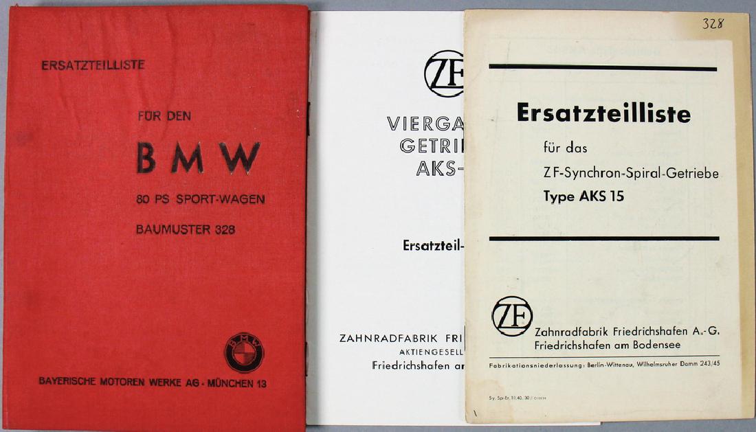 BMW BMW 328, replacement parts list for the BMW 80 HP (1 of 1)