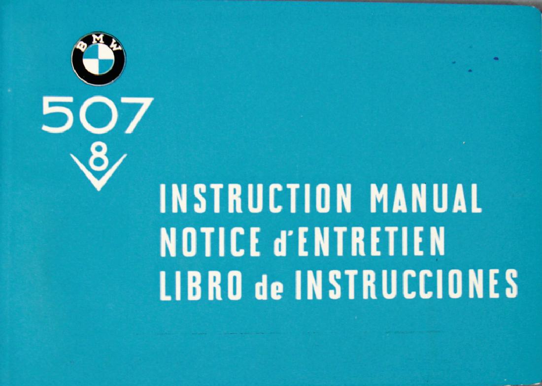 BMW Operating instruction 507 from 1957, text in three (1 of 1)