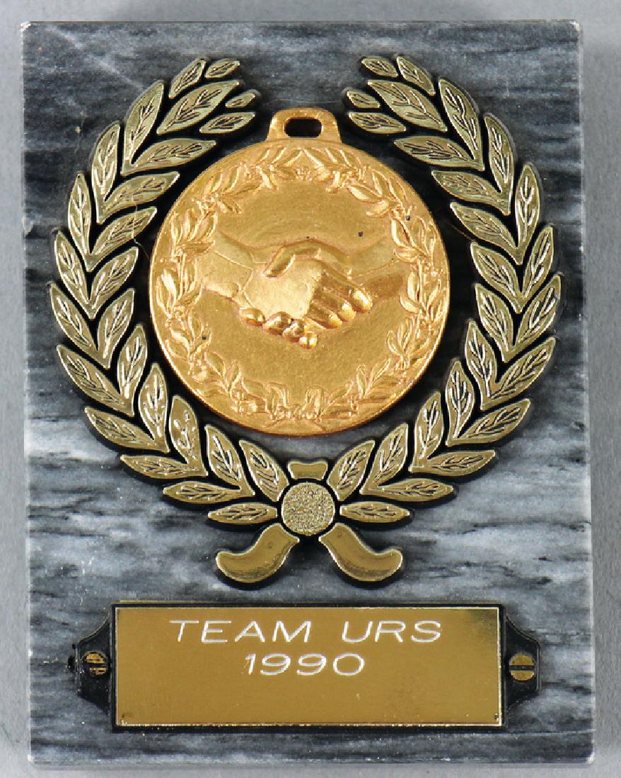 HELMUTH FATH/URS Marble stand-up display with badge (1 of 1)