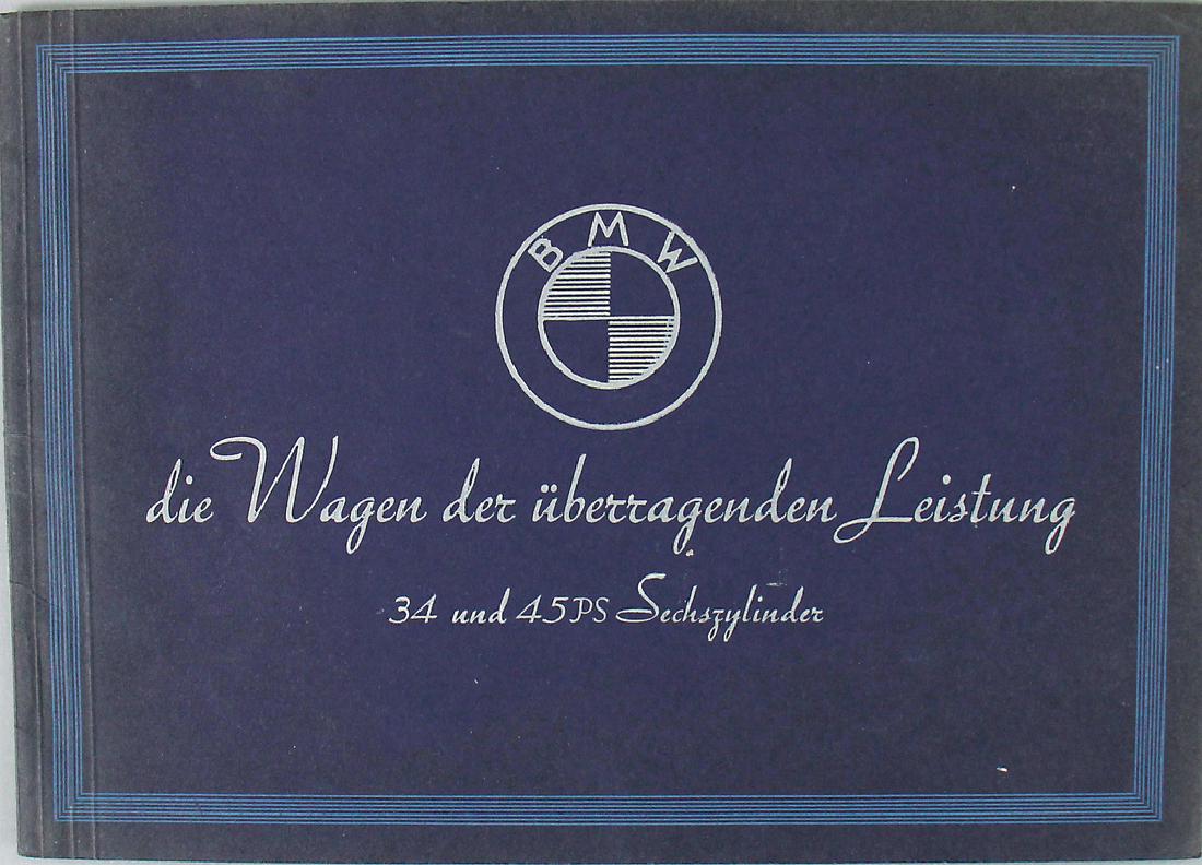 BMW Sales catalog "Die Wagen der Ã¼berragenden (1 of 1)