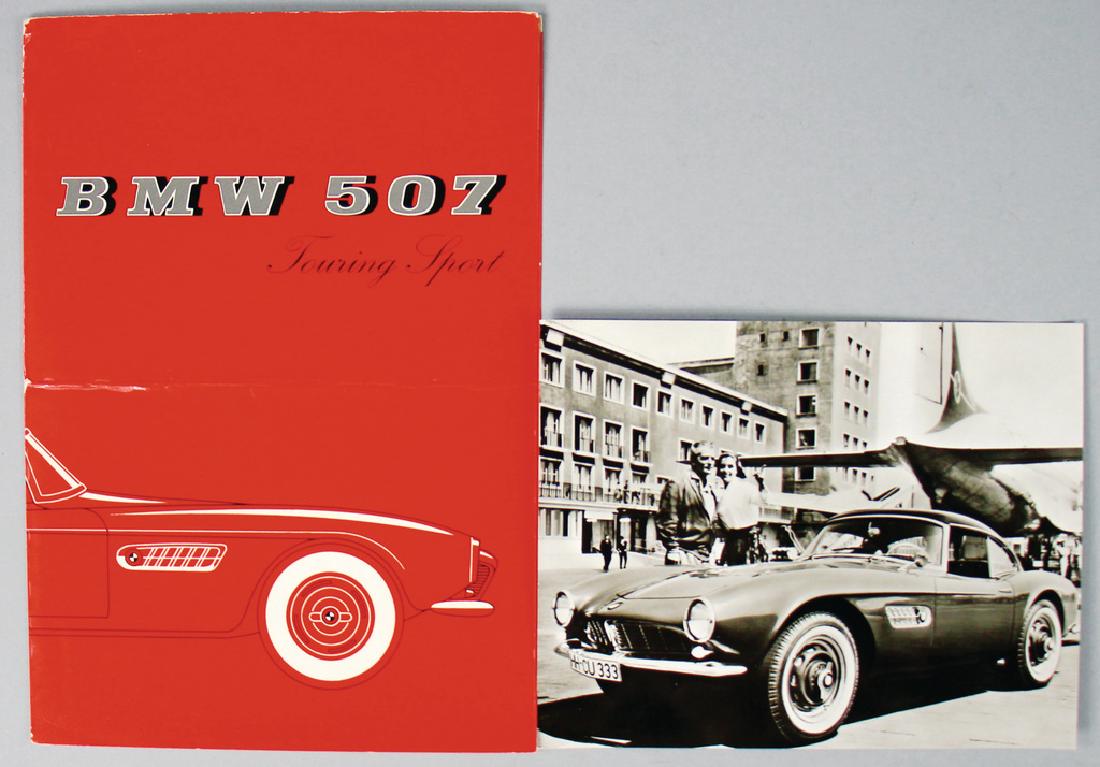 BMW BMW 507, fold-out brochure 8 pages, German text, (1 of 1)