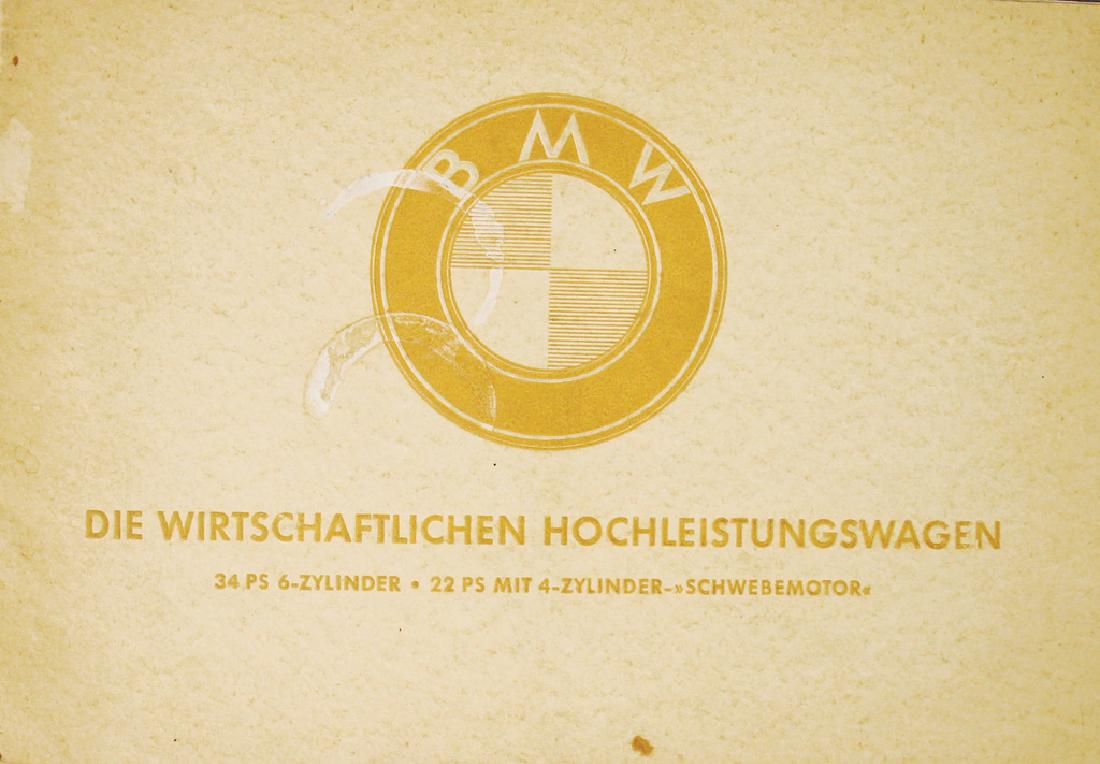 BMW Brochure "Die wirtschaftlichen Hochleistungswagen (1 of 1)