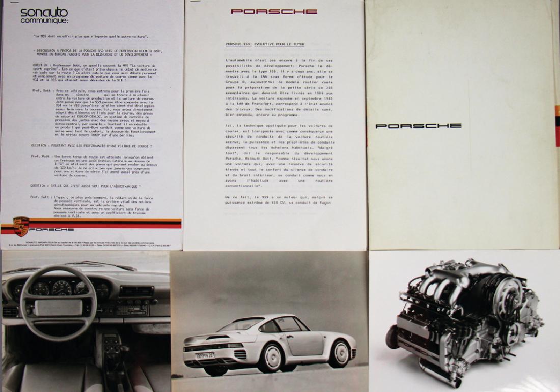 PORSCHE Press kit on occasion of the introduction of (1 of 1)