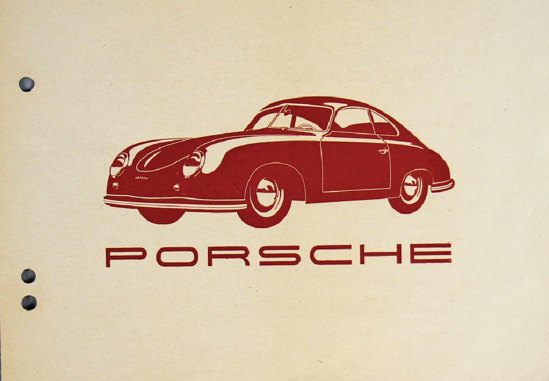 PORSCHE Small brochure Porsche type 356, 4 pages, in (1 of 1)