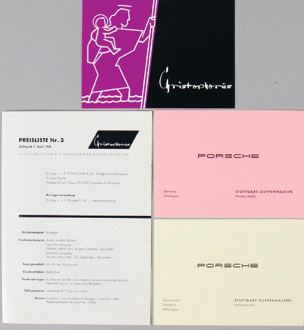 PORSCHE Mixed lot of 4 pieces, among them fold-out (1 of 1)