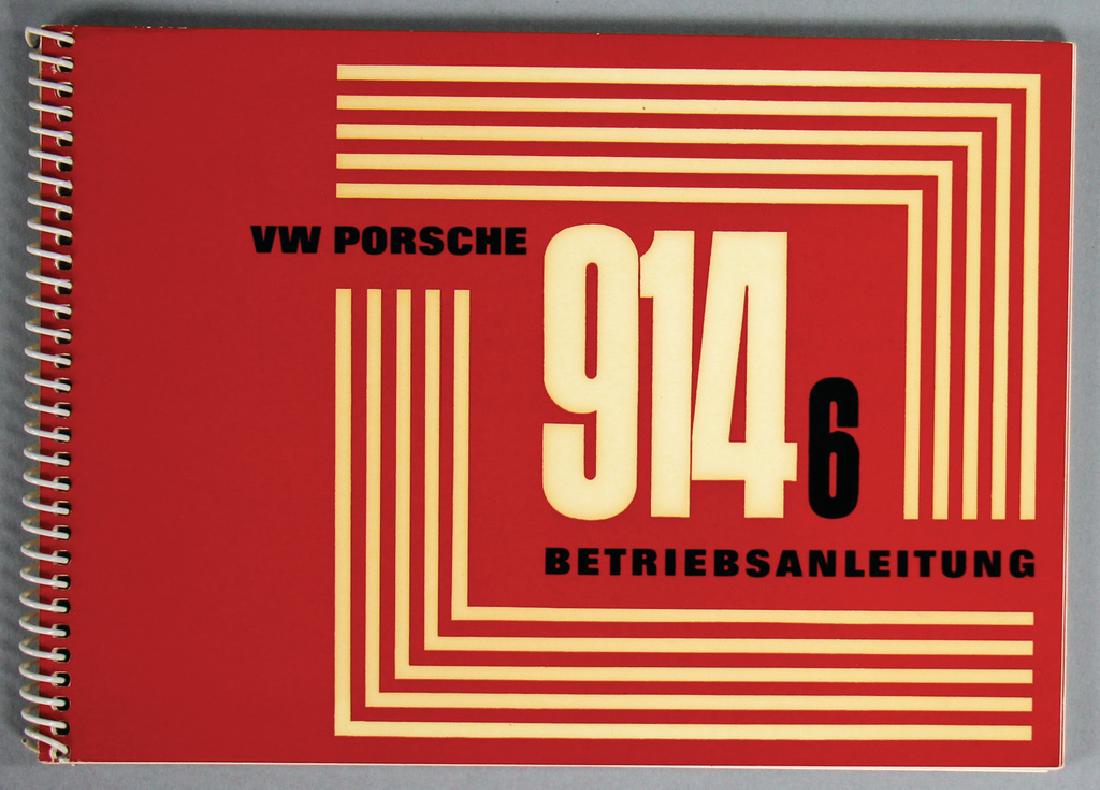 PORSCHE 1970, operating instruction VW-Porsche 914/S, (1 of 1)