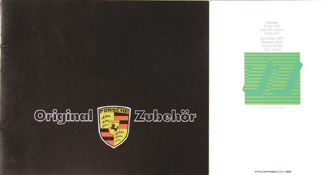 PORSCHE No. 1: color chart standart colors 1977, No. 2: (1 of 1)