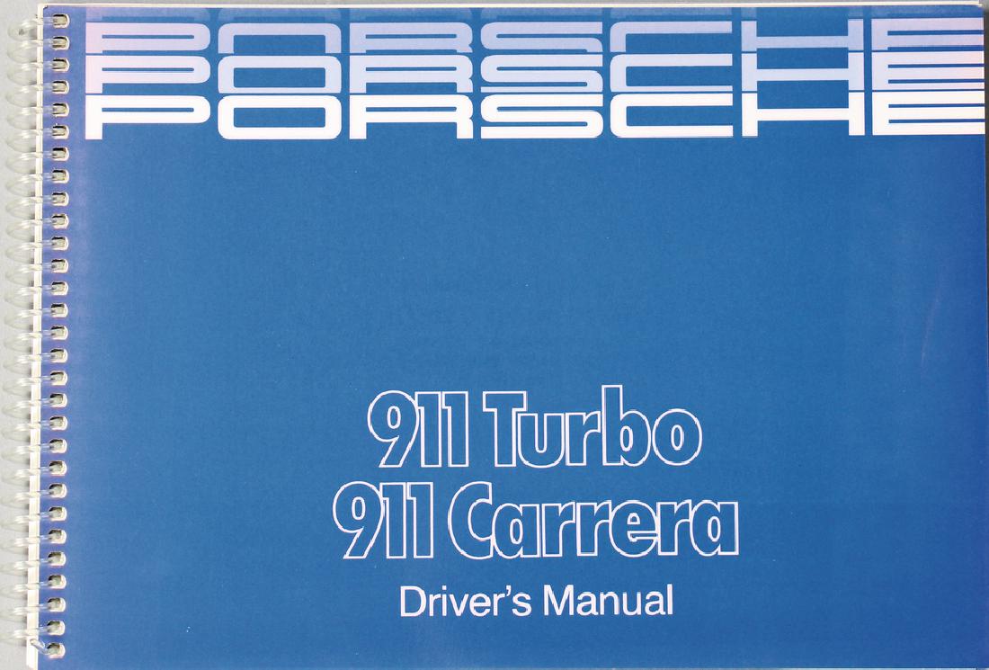PORSCHE Operating instruction 911 Turbo and Carrera (1 of 1)