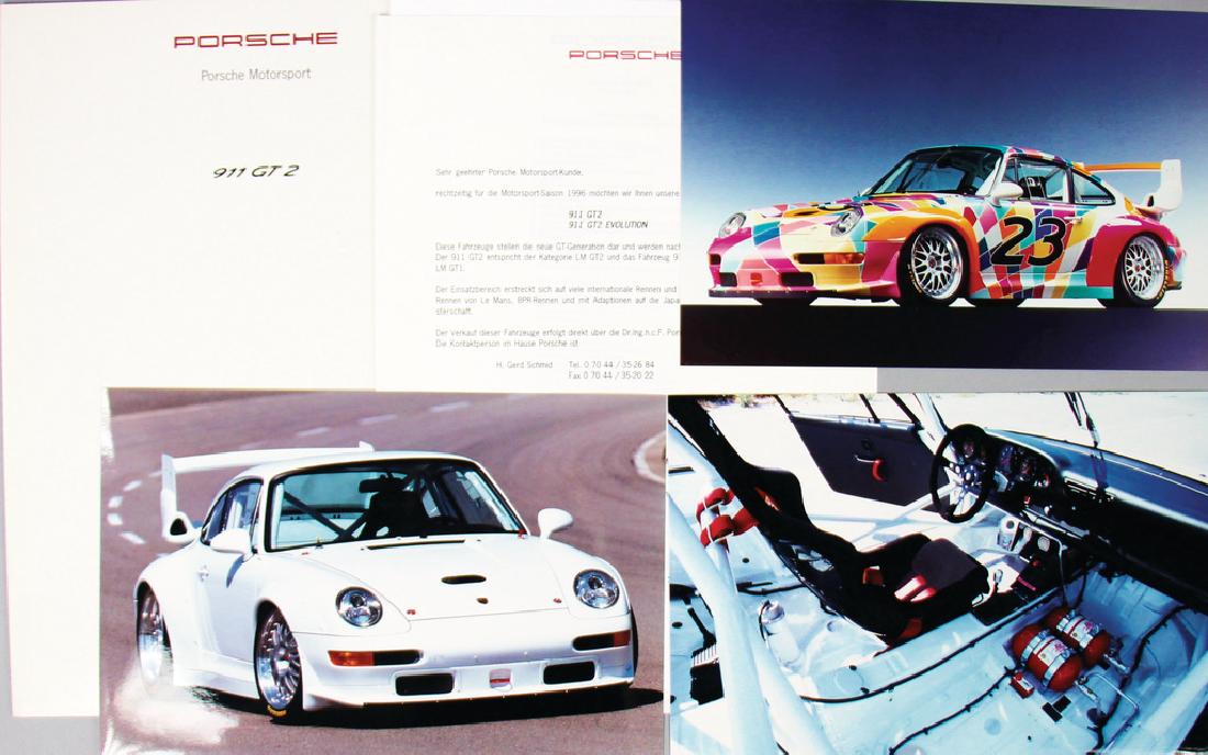 PORSCHE Press report 911 GT2 from 1995, 3 pages with (1 of 1)