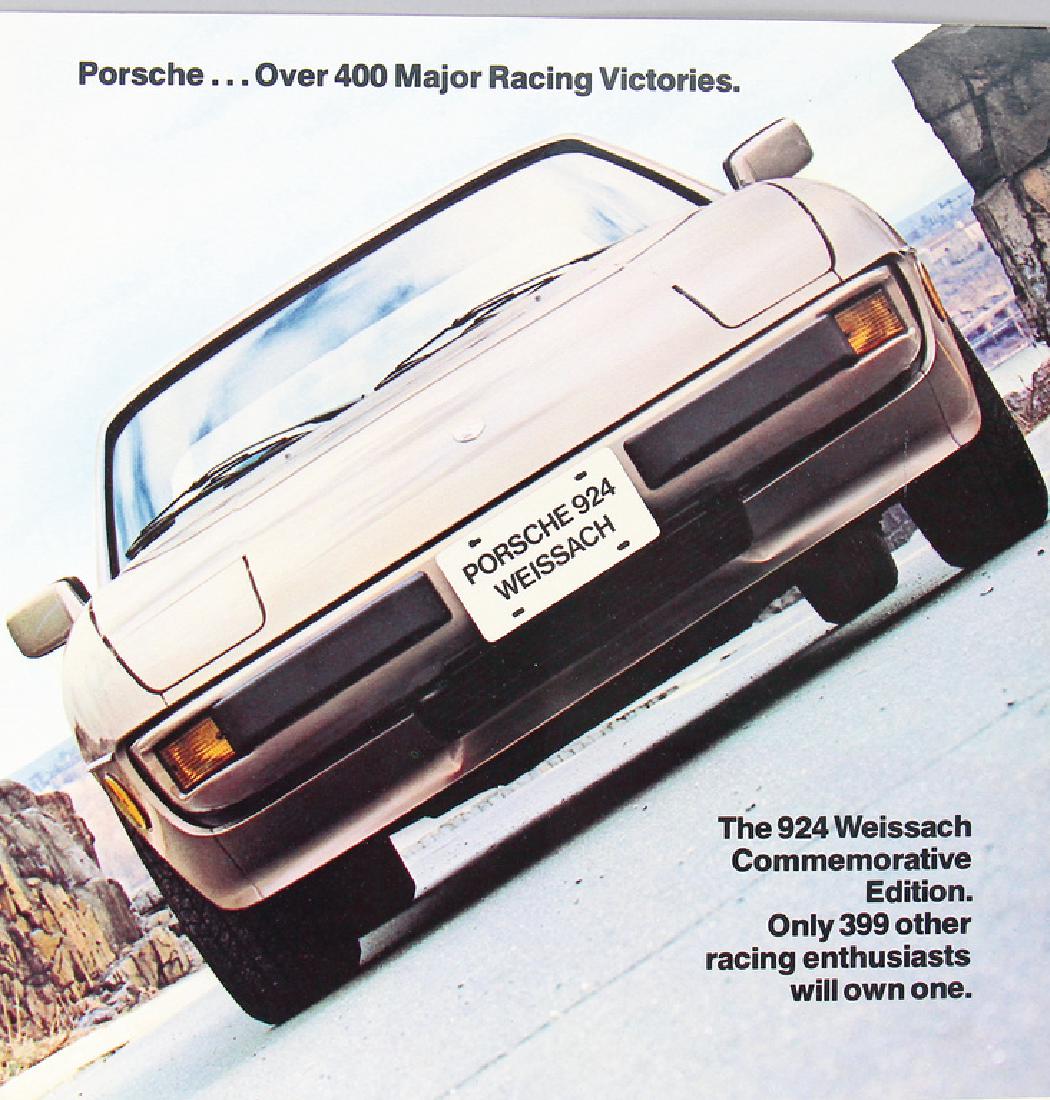 PORSCHE 1980/81, fold-out brochure Porsche 924 Weissach (1 of 1)