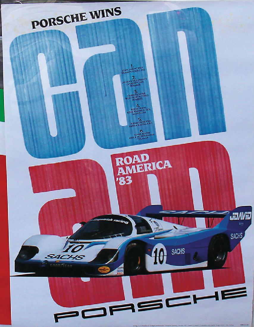 PORSCHE '80s, mixed lot with 3 pieces, No. 1: racing (1 of 1)