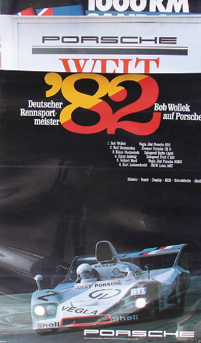 PORSCHE '80s, mixed lot of 3 posters, No. 1: racing (1 of 1)