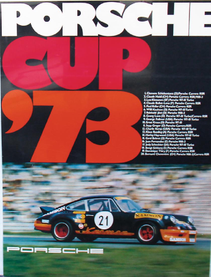 PORSCHE Racing poster "Porsche Cup 1973", design by (1 of 1)