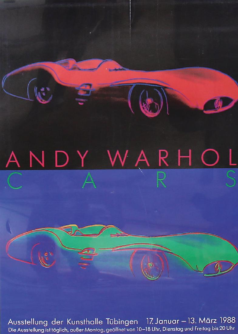 2x exhibition poster Andy Warhol Cars, 84 x 59.5 cm, (1 of 1)