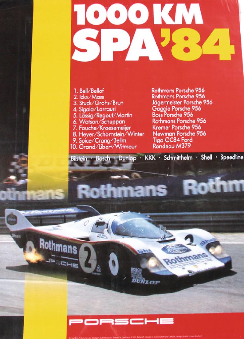 PORSCHE Mixed lot of 5 racing posters, No. 1: 1000 km (1 of 1)